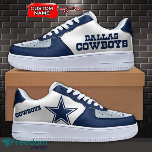 Dallas Cowboys NFL AF1 Personalized Name Sneakers Air Force Shoes For Fans Product Photo 1