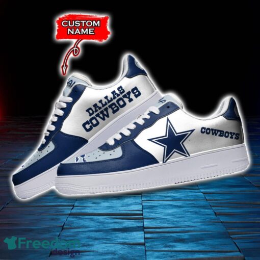 Dallas Cowboys NFL AF1 Personalized Name Sneakers Air Force Shoes For Fans Product Photo 3