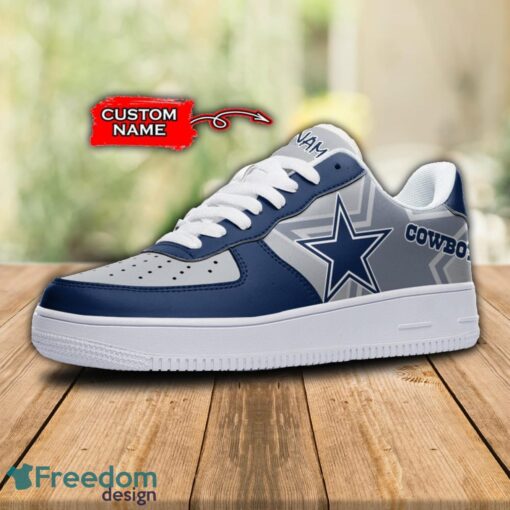 Dallas Cowboys NFL Team Air Force Shoes Sneakers Shoes Gift Ideas For Men And Women Personalized Name Gift Product Photo 2