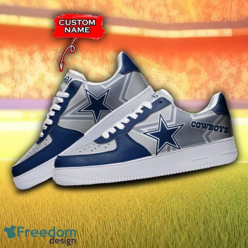 Dallas Cowboys NFL Team Air Force Shoes Sneakers Shoes Gift Ideas For Men And Women Personalized Name Gift Product Photo 3