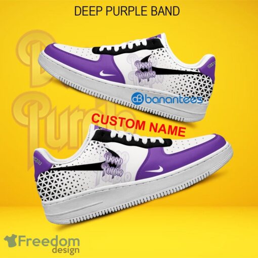 Deep Purple Band Air Force 1 Shoes Brand Full Print AF1 Sneaker Custom Name - Deep Purple Band Air Force 1 Shoes Style 2