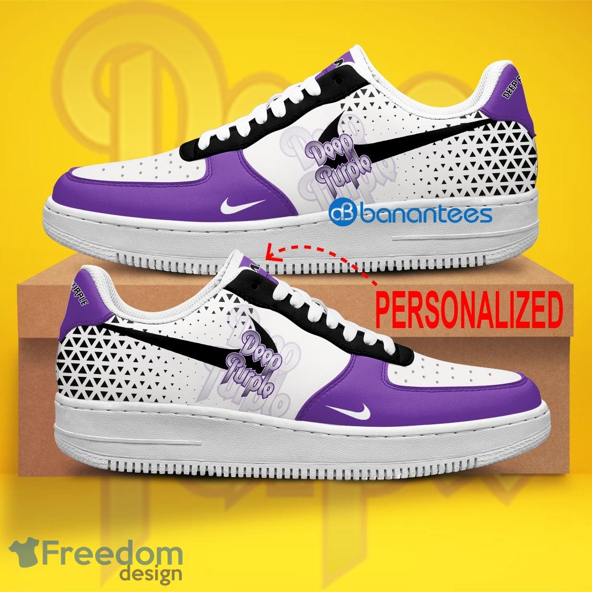 Deep Purple Band Air Force 1 Shoes Brand Full Print AF1 Sneaker Custom Name - Deep Purple Band Air Force 1 Shoes Style 1