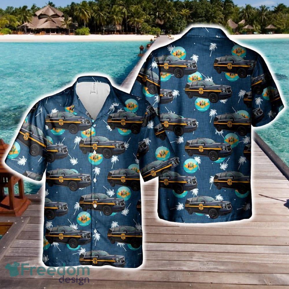 Delaware State Police DSP Chevrolet Tahoe Hawaiian Shirt Gift For Holidays Beach - Delaware State Police DSP Chevrolet Tahoe Hawaiian Shirt Gift For Holidays Beach