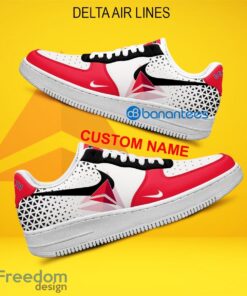 Delta Air Lines Air Force 1 Shoes Brand For Fans Sneakers Gift AF1 Sneaker Custom Name - Delta Air Lines Air Force 1 Shoes Style 2