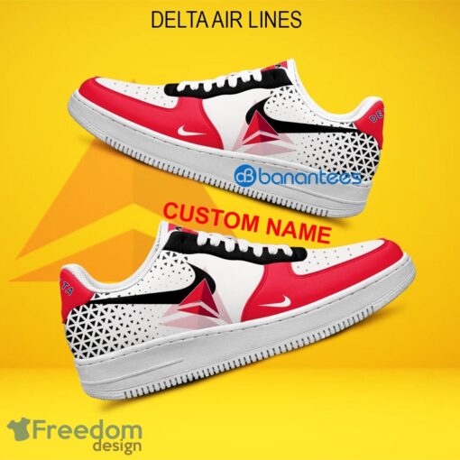 Delta Air Lines Air Force 1 Shoes Brand For Fans Sneakers Gift AF1 Sneaker Custom Name - Delta Air Lines Air Force 1 Shoes Style 2