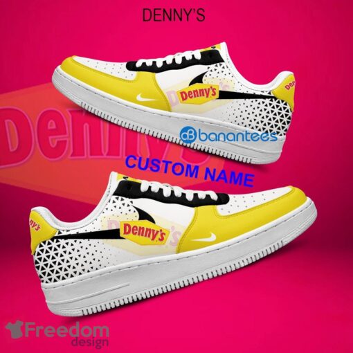 Denny's Air Force 1 Shoes Brand Gift For Men Women Fans AF1 Sneaker Custom Name - Denny's Air Force 1 Shoes Style 2