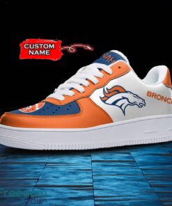 Denver Broncos NFL AF1 Personalized Name Sneakers Air Force Shoes For Fans Product Photo 2