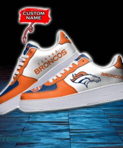 Denver Broncos NFL AF1 Personalized Name Sneakers Air Force Shoes For Fans Product Photo 3