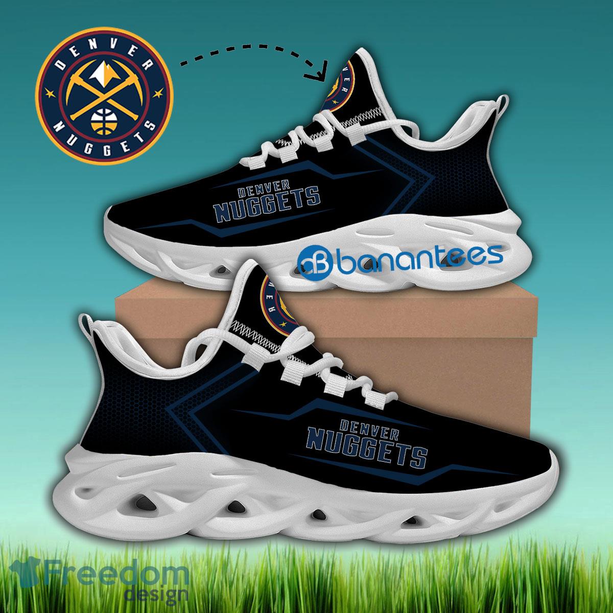 Denver Nuggets Running Sneaker Mark Gift Max Soul Shoes New For Fans - NBA Denver Nuggets Max Soul Sneakers Style 1