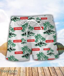 Derbi Motorcycles Green Coconut Pattern Combo 3D Hawaiian Shirt And Shorts Product Photo 2