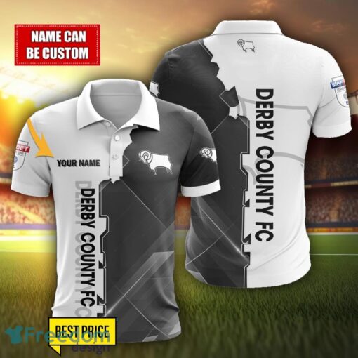 Derby County Personalized Name 3D Polo Shirt Product Photo 1