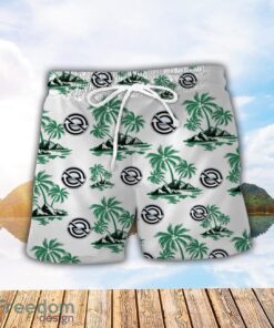 Detroit Diesel Green Coconut Pattern Combo 3D Hawaiian Shirt And Shorts Product Photo 2