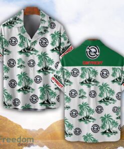 Detroit Diesel Green Coconut Pattern Combo 3D Hawaiian Shirt And Shorts