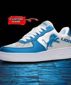 Detroit Lions NFL AF1 Personalized Name Sneakers Air Force Shoes For Fans Product Photo 2