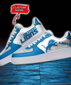 Detroit Lions NFL AF1 Personalized Name Sneakers Air Force Shoes For Fans Product Photo 3