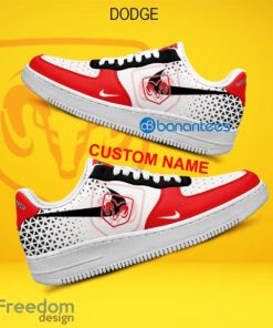 Dodge Car Racing Air Force 1 Shoes Brand All Over Print AF1 Sneaker Custom Name - Dodge Car Racing Air Force 1 Shoes Style 2