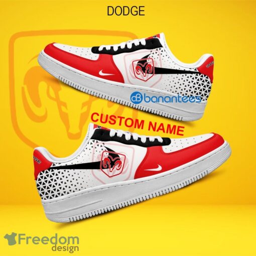 Dodge Car Racing Air Force 1 Shoes Brand All Over Print AF1 Sneaker Custom Name - Dodge Car Racing Air Force 1 Shoes Style 2