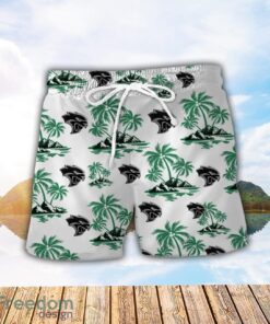 Dodge Challenger Green Coconut Pattern Combo 3D Hawaiian Shirt And Shorts Product Photo 2