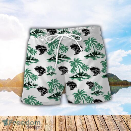 Dodge Charger Green Coconut Pattern Combo 3D Hawaiian Shirt And Shorts Product Photo 2