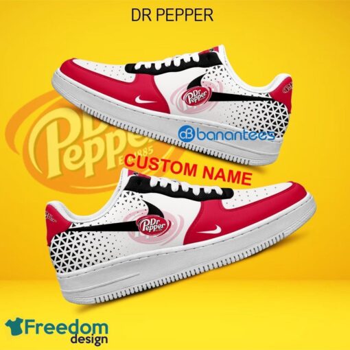 Dr Pepper Air Force 1 Shoes Brand Gift For Men Women Fans AF1 Sneaker Custom Name - Dr Pepper Air Force 1 Shoes Style 2