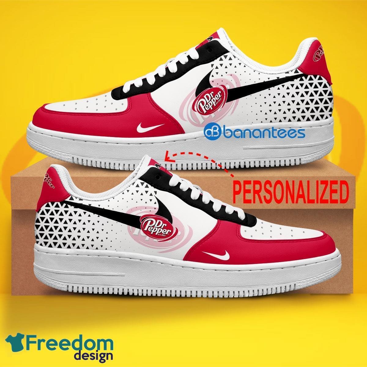 Dr Pepper Air Force 1 Shoes Brand Gift For Men Women Fans AF1 Sneaker Custom Name - Dr Pepper Air Force 1 Shoes Style 1