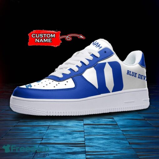 Duke Blue Devils NCAA AF1 Personalized Name Sneakers Air Force Shoes For Fans Product Photo 2