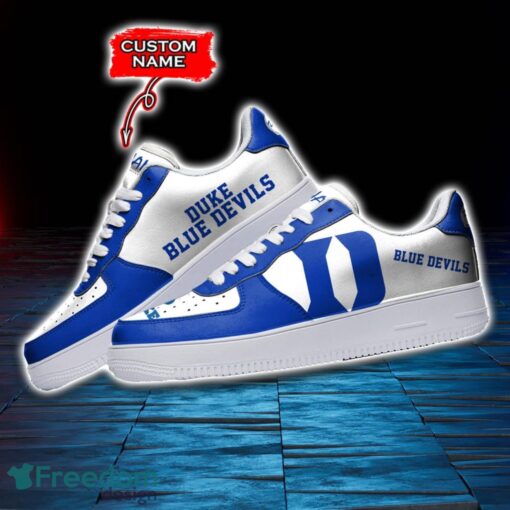 Duke Blue Devils NCAA AF1 Personalized Name Sneakers Air Force Shoes For Fans Product Photo 3