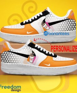 Dunkin’ Donuts Air Force 1 Shoes Brand For Fans Gift AF1 Sneaker Custom Name - Dunkin’ Donuts Air Force 1 Shoes Style 1