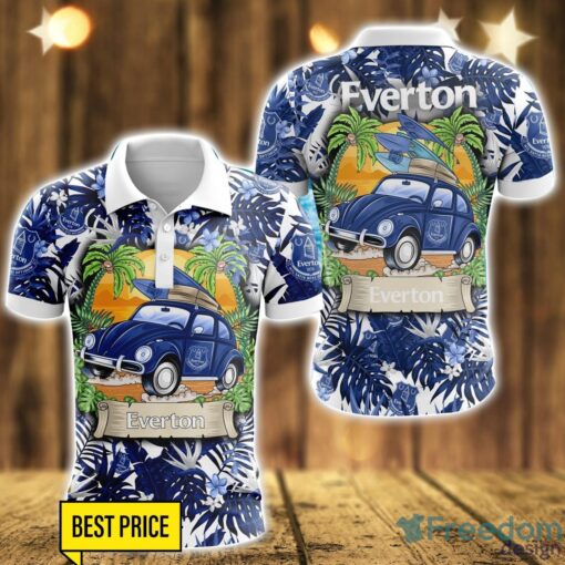 Everton F.C Car Beach Pattern 3D Polo Shirt Product Photo 1