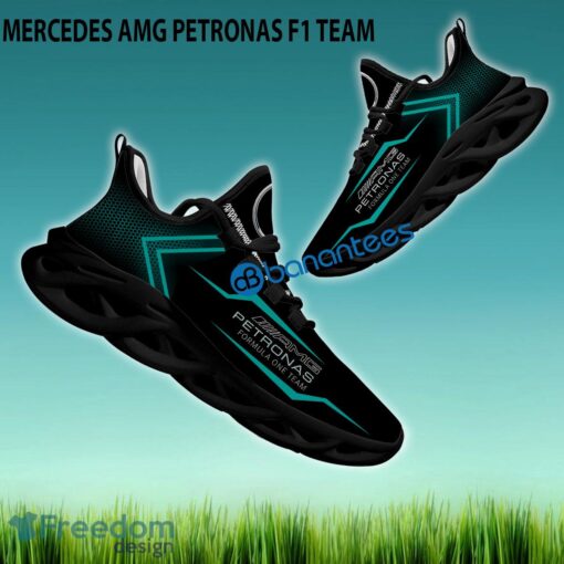 F1 Racing Mercedes AMG PETRONAS F1 Team Chunky Sneaker Elegance Gift Max Soul Shoes New For Fans - F1 Racing Mercedes AMG PETRONAS F1 Team Max Soul Sneakers Style 2