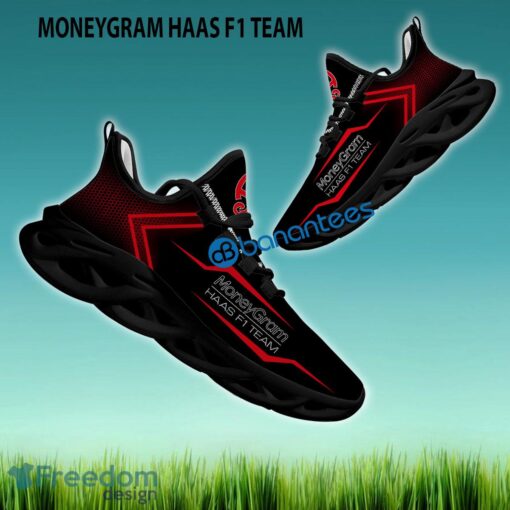 F1 Racing MoneyGram Haas F1 Team Running Sneaker Sleek Gift Max Soul Shoes New For Fans - F1 Racing MoneyGram Haas F1 Team Max Soul Sneakers Style 2