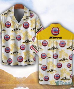 Fantic Motorcycles Yellow Coconut Pattern Combo 3D Hawaiian Shirt And Shorts