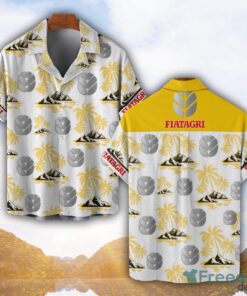 Fiatagri Yellow Coconut Pattern Combo 3D Hawaiian Shirt And Shorts