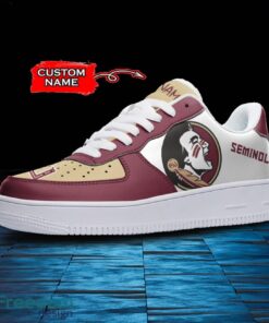 Florida State Seminoles NCAA AF1 Personalized Name Sneakers Air Force Shoes For Fans Product Photo 2