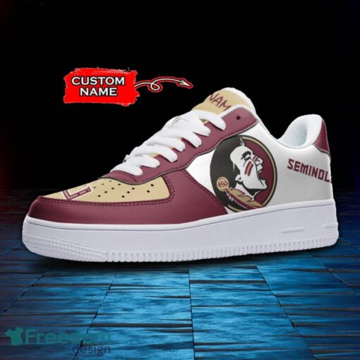 Florida State Seminoles NCAA AF1 Personalized Name Sneakers Air Force Shoes For Fans Product Photo 2