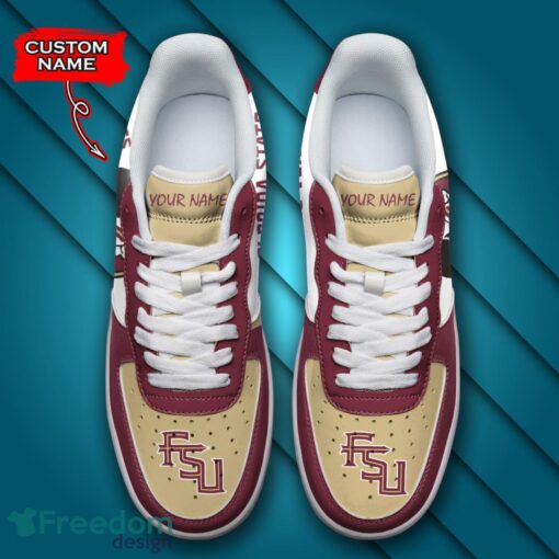 Florida State Seminoles NCAA AF1 Personalized Name Sneakers Air Force Shoes For Fans Product Photo 4