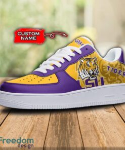 For Fans LSU Tigers NCAA Air Force Shoes Custom Name For Fans Men Women AF1 Shoes Product Photo 2