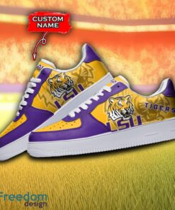 For Fans LSU Tigers NCAA Air Force Shoes Custom Name For Fans Men Women AF1 Shoes Product Photo 3