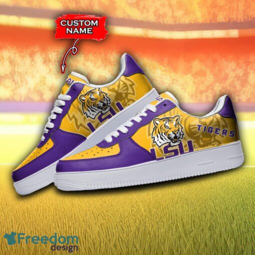 For Fans LSU Tigers NCAA Air Force Shoes Custom Name For Fans Men Women AF1 Shoes Product Photo 3