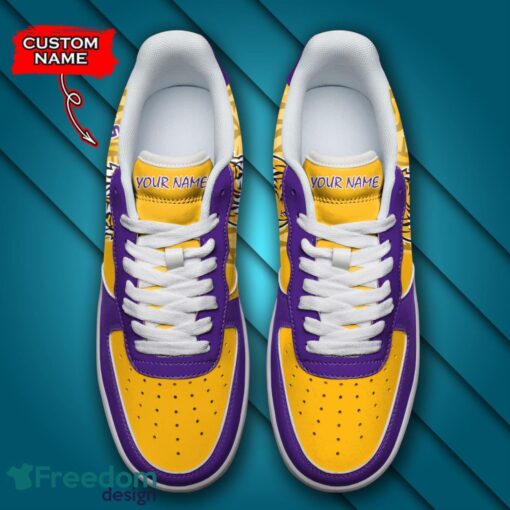 For Fans LSU Tigers NCAA Air Force Shoes Custom Name For Fans Men Women AF1 Shoes Product Photo 4