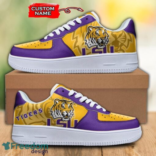 For Fans LSU Tigers NCAA Air Force Shoes Custom Name For Fans Men Women AF1 Shoes Product Photo 1