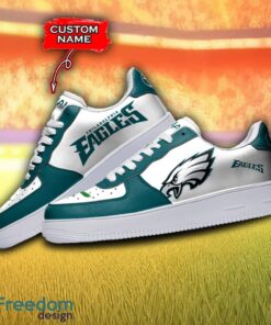 For Fans Philadelphia Eagles NFL Air Force Shoes Custom Name For Fans Men Women AF1 Shoes Product Photo 3