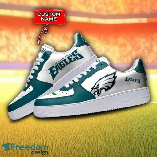 For Fans Philadelphia Eagles NFL Air Force Shoes Custom Name For Fans Men Women AF1 Shoes Product Photo 3