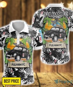 Fulham F.C Car Beach Pattern 3D Polo Shirt