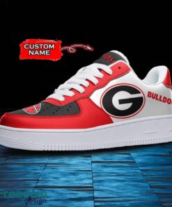 Georgia Bulldogs NCAA AF1 Personalized Name Sneakers Air Force Shoes For Fans Product Photo 2