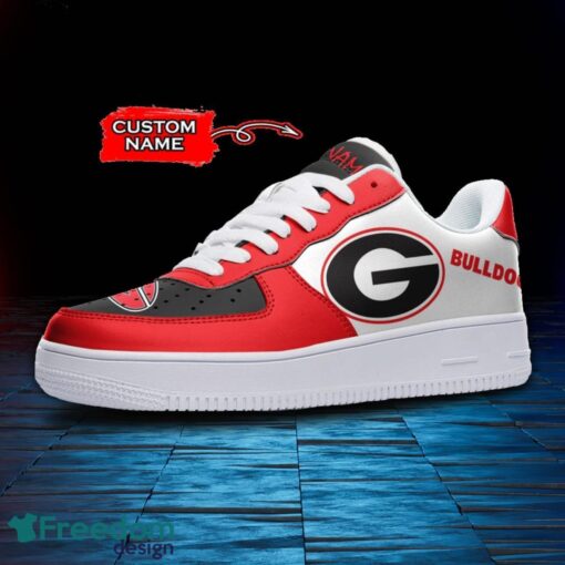 Georgia Bulldogs NCAA AF1 Personalized Name Sneakers Air Force Shoes For Fans Product Photo 2