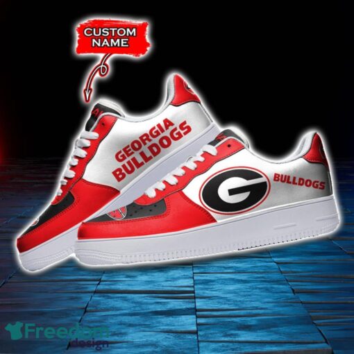 Georgia Bulldogs NCAA AF1 Personalized Name Sneakers Air Force Shoes For Fans Product Photo 3