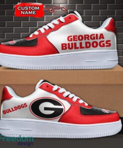 Georgia Bulldogs NCAA AF1 Personalized Name Sneakers Air Force Shoes For Fans