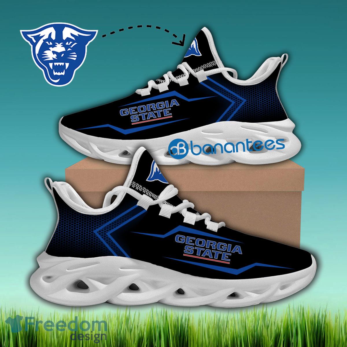 Georgia State Panthers Chunky Sneaker Sleek Gift Max Soul Shoes New For Fans - NCAA Georgia State Panthers Max Soul Sneakers Style 1