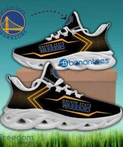 Golden State Warriors Chunky Sneaker Motif Gift Max Soul Shoes New For Fans - NBA Golden State Warriors Max Soul Sneakers Style 1